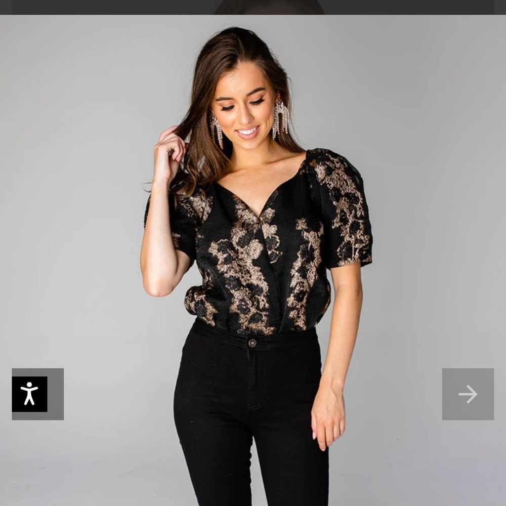 ✨Host Pick✨ Buddy Love Puff Sleeve Bodysuit - Picture 2 of 5